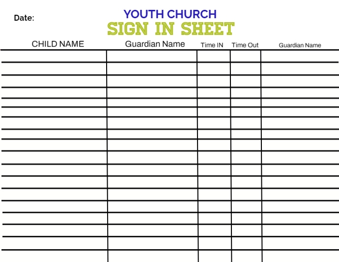 Sign Up Sheet Template (1) | PosterMyWall