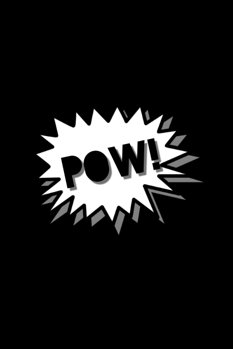 Superhero Pow Template PosterMyWall