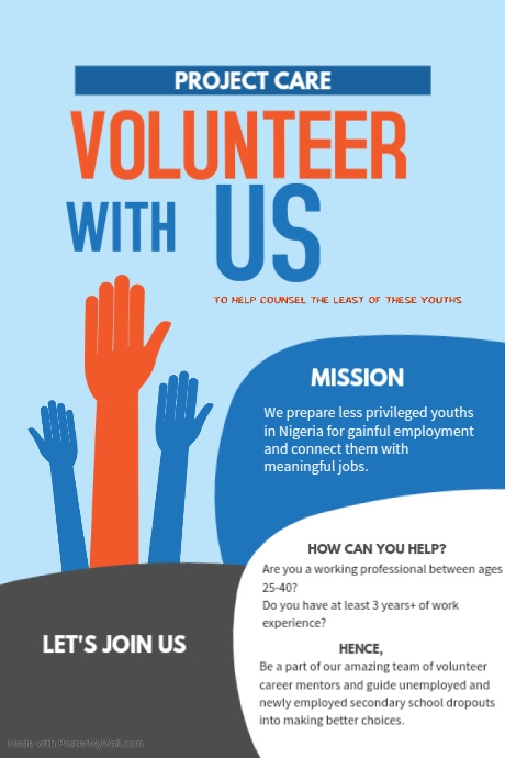 Copy of We Need Your Help Poster Flyer | PosterMyWall