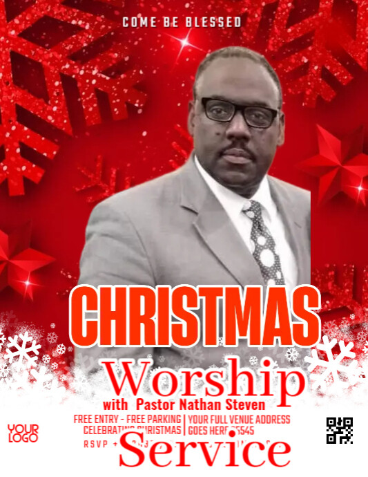 Christmas church service PosterMyWall