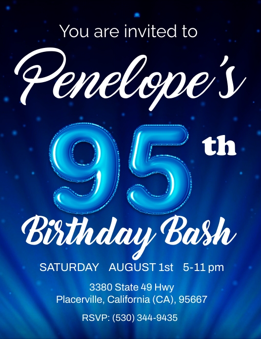 95th Birthday Template PosterMyWall printable-40th-birthday-invitation-ideas-collection-discount-pinnaxis