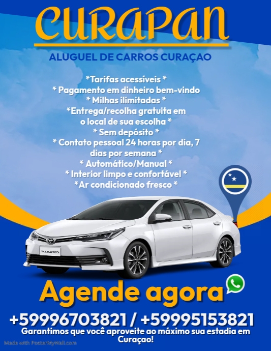 Copy of CAR RENTAL (PORTUGUESE) PosterMyWall