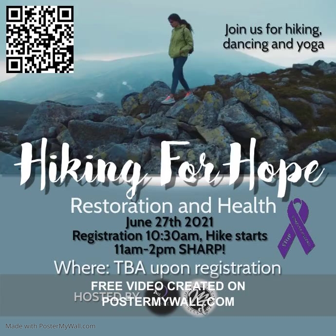 Hiking For Hope PosterMyWall