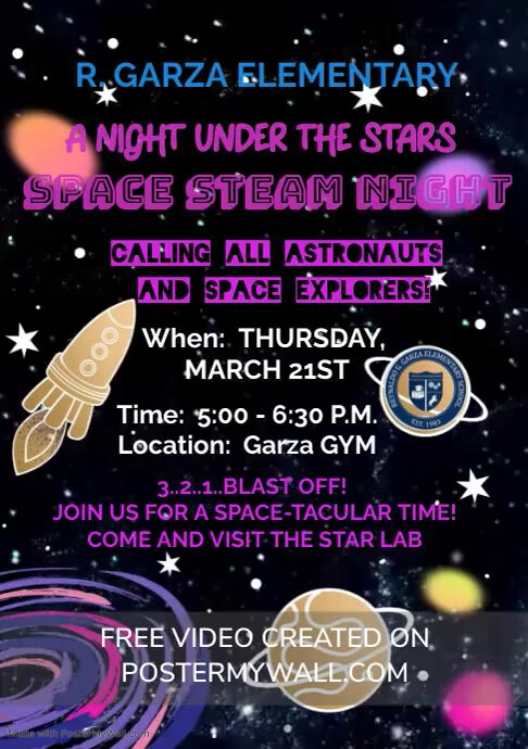 SPACE STEAM NIGHT | PosterMyWall