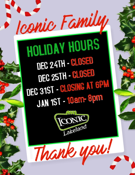 Holiday Hours 2021 PosterMyWall
