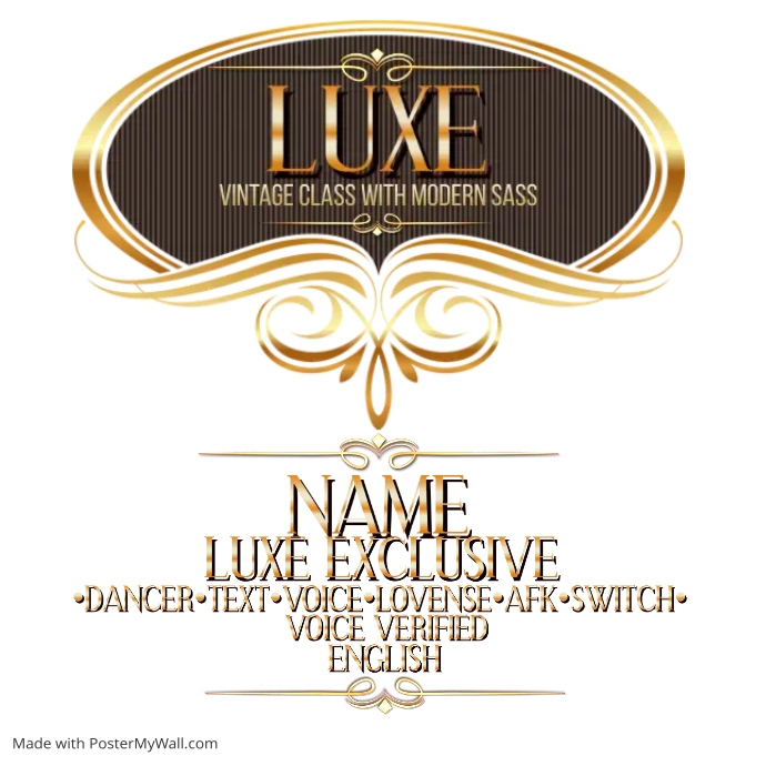 LUXE LOGO 2022 PosterMyWall