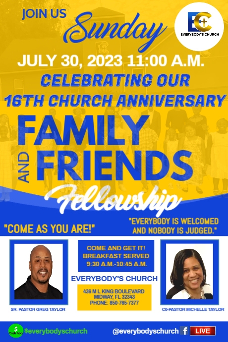 Family and friends day flyer Poster template