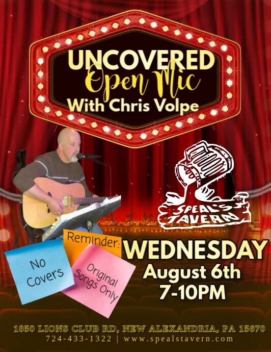 Uncovered Open Mic with Chris Volpe