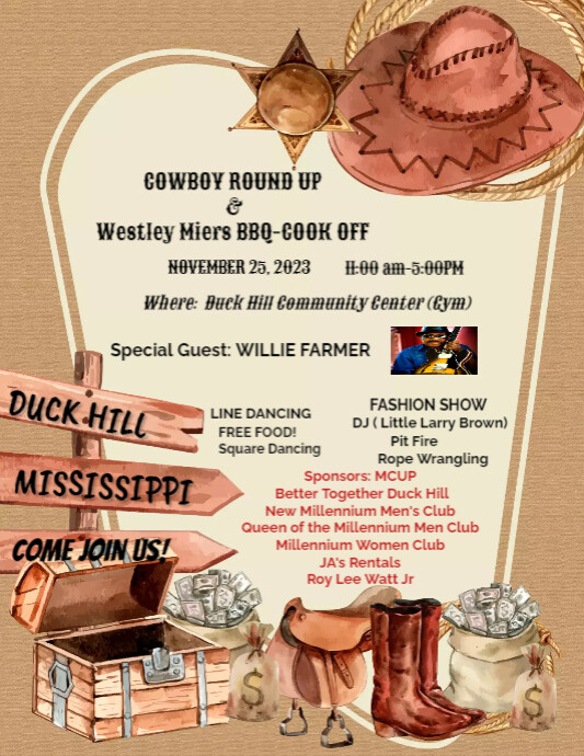 Program Template For Kids Rodeo rodeo | PosterMyWall
