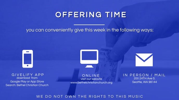 OFFERING TIME | PosterMyWall