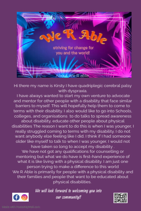 Poster We R Able | PosterMyWall
