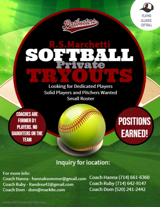 Copy of Yellow Softball Tryouts Flyer Template PosterMyWall Copy of Yellow Softball Tryouts Flyer Template PosterMyWall