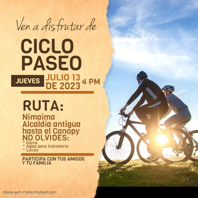 World Bicycle Day Bike Ride Post Template | PosterMyWall