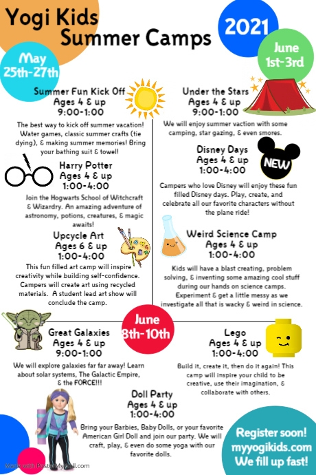 #1 summer camps 2021 | PosterMyWall