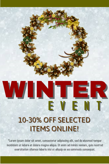 WINTER Template | PosterMyWall