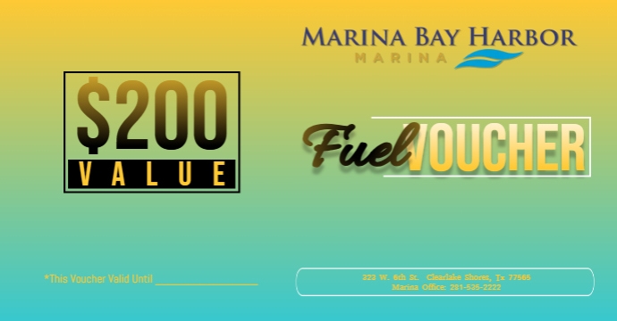 $200 Fuel Gift Voucher Template | PosterMyWall