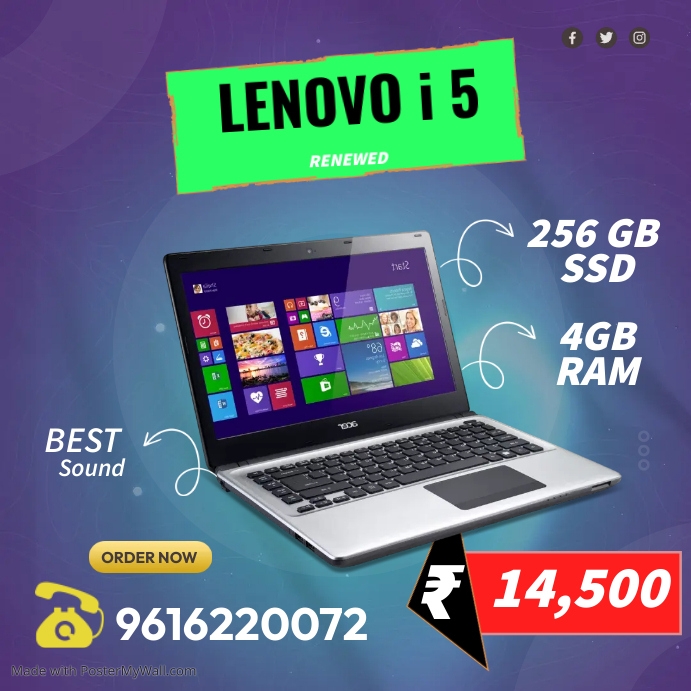 New Arrival Laptop Ads Instagram Post template