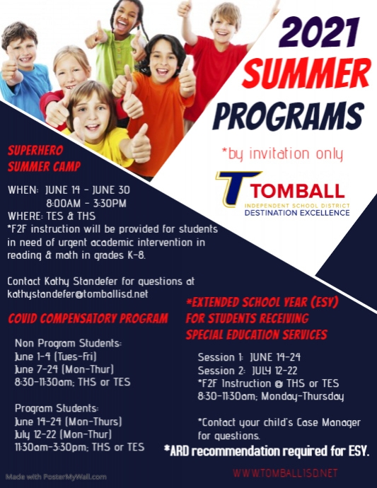 Copy of Summer Invite Programs 2021 | PosterMyWall