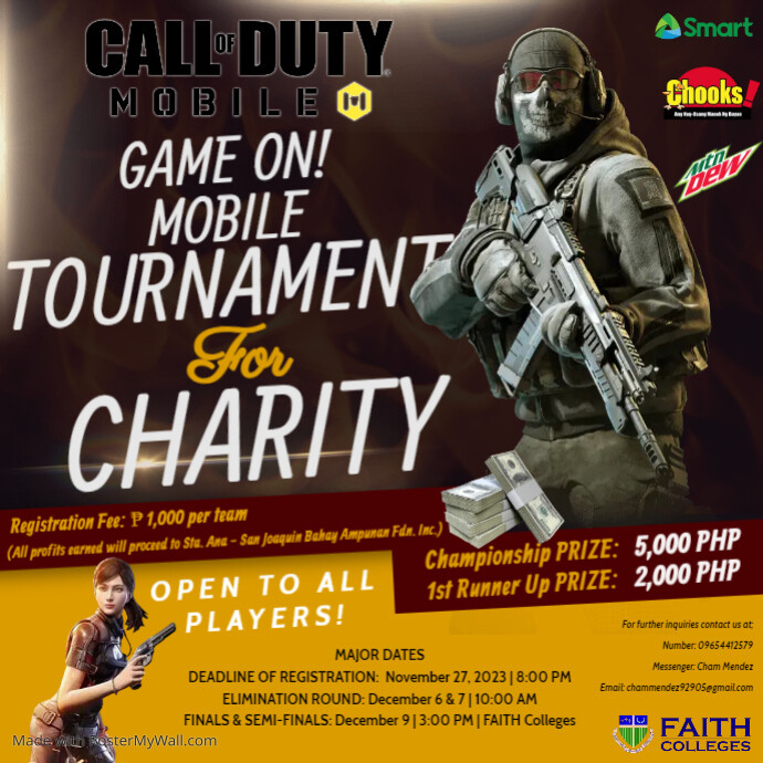 Copy of CALL OF DUTY MOBILE TOURNAMENT DESIGN | PosterMyWall