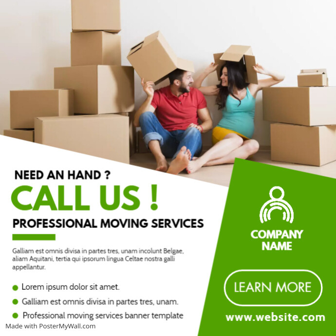 moving green and white clean instagram post