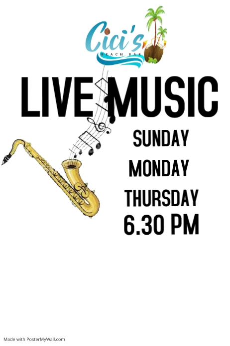 live music Poster template