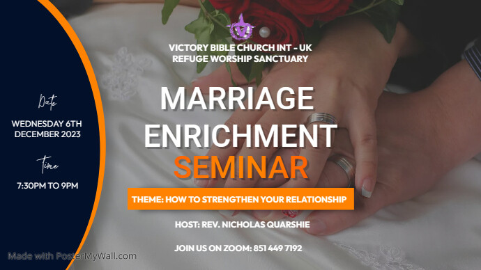 Marriage seminar | PosterMyWall