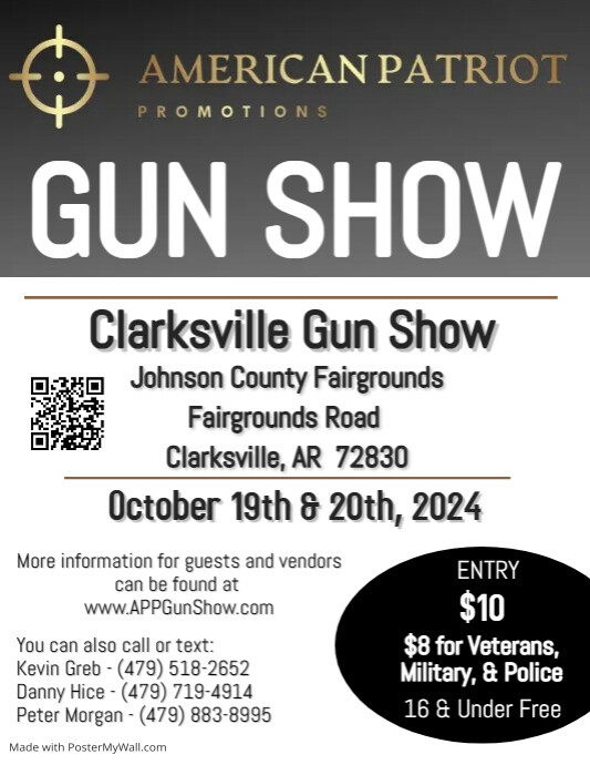 Gun Show Flyer_Clarksville_24-10-19 | PosterMyWall