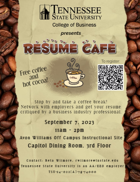 Reta Flyer Resume and Lattes Flyer | PosterMyWall