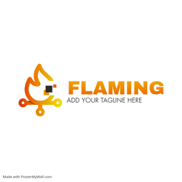 flame fire icon logo template design