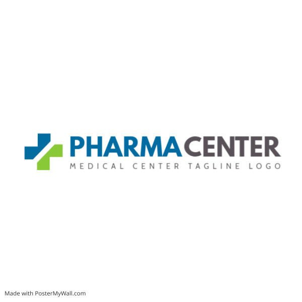 blue and grey medical logo template design