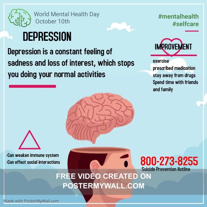 Copy of Copy of World mental health day quote social stigma | PosterMyWall
