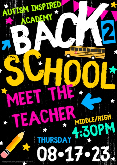 meet the teacher Middle/High | PosterMyWall