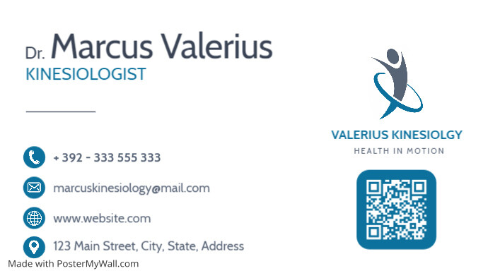 Blue white and grey colors business card temp