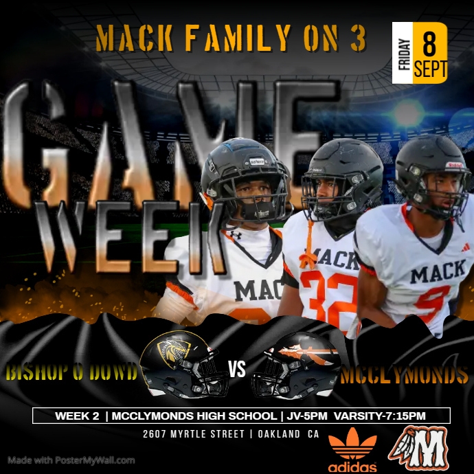 Game Day Instagram Post template