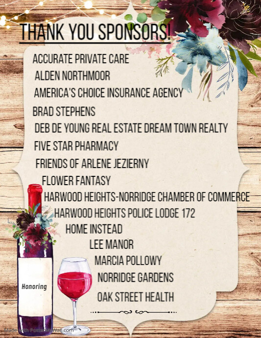 Flower burgundy wine theme party PosterMyWall