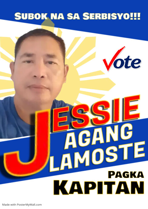 Election Tarpaulin Poster A4 template