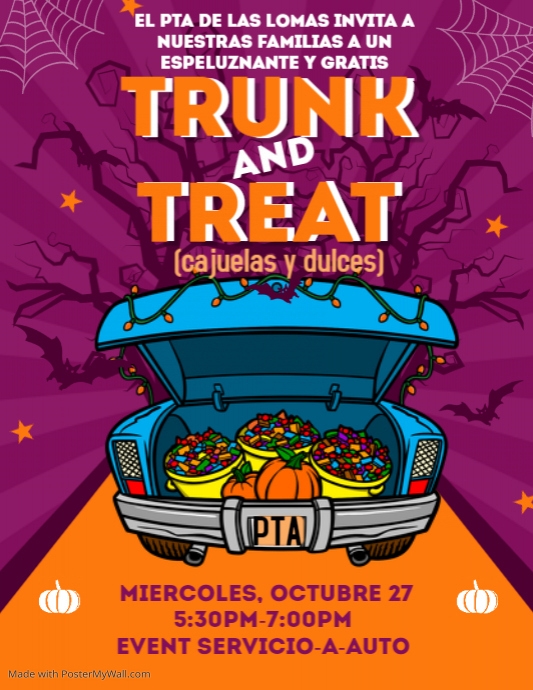 Trunk Or Treat Spanish PosterMyWall