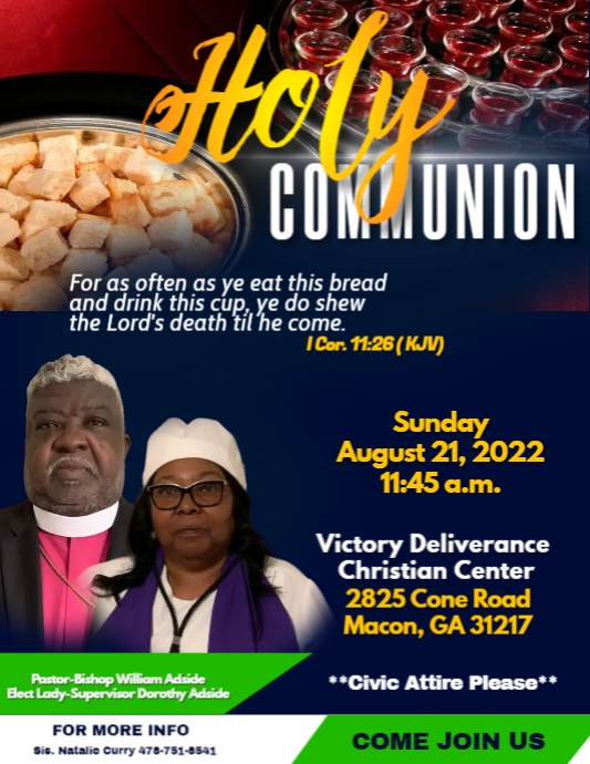 Copy of Holy communion | PosterMyWall
