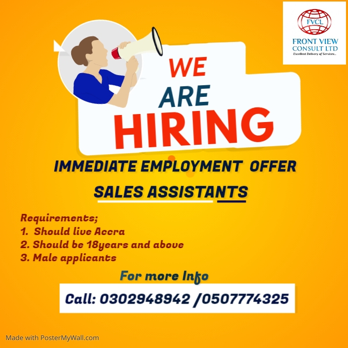 Copy of Copy of Job Vacancy Ad Instagram Post | PosterMyWall