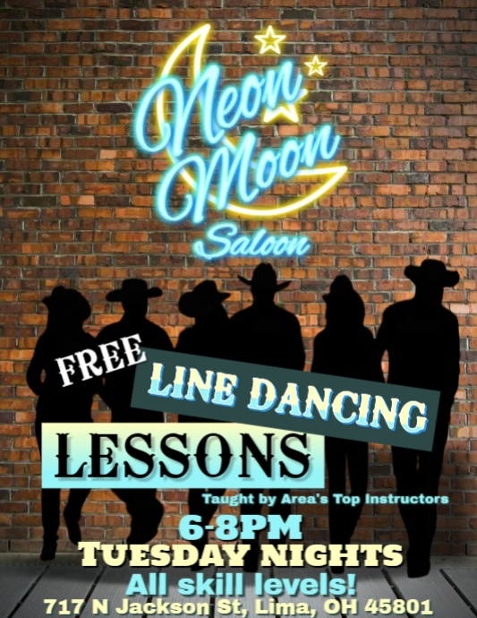 country line dancing flyer template | PosterMyWall