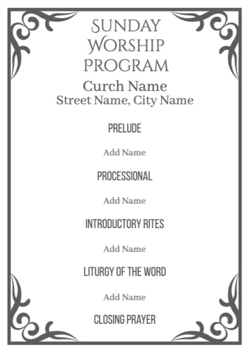 Copy of printable church program templates free downl PosterMyWall Copy of printable church program templates free downl PosterMyWall