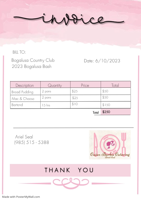 Country Club A5 template
