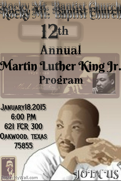 Mlk Program Outline mlk program | PosterMyWall