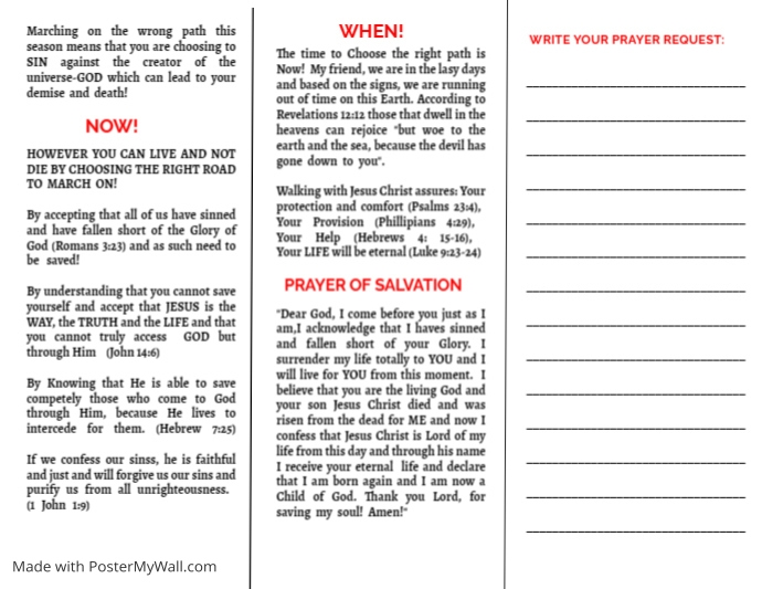 Evangelism Tracts PosterMyWall