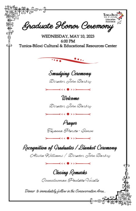 Graduate Honor Ceremony Program 2023 | PosterMyWall