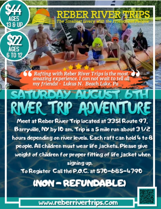 Mass Raft Flyer Rafting Trip | PosterMyWall
