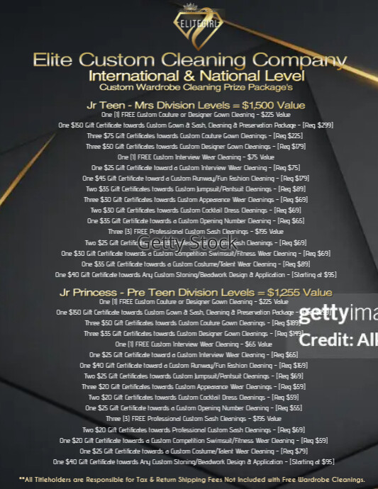 Titleholder Example Trophy ECCC International & National Titleholder Prize Packages | PosterMyWall