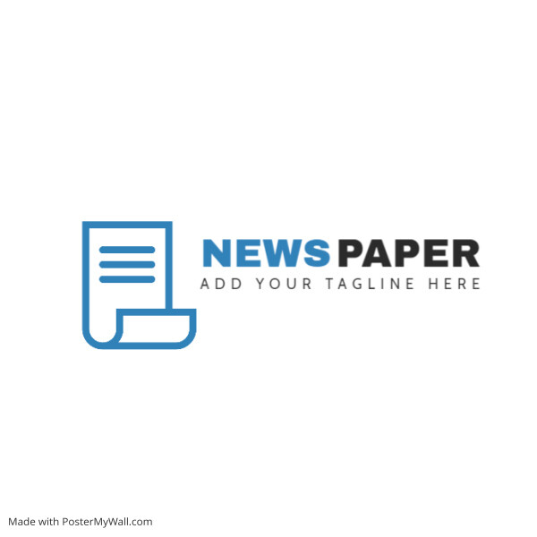 newspaper icon logo template design