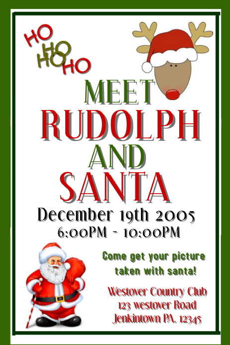 CHRISTMAS Poster template