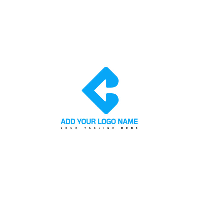 A Blue Arrow/letter C/arrow Direction/forward Motion/arrow Movement Icon/progress Arrow Logo template